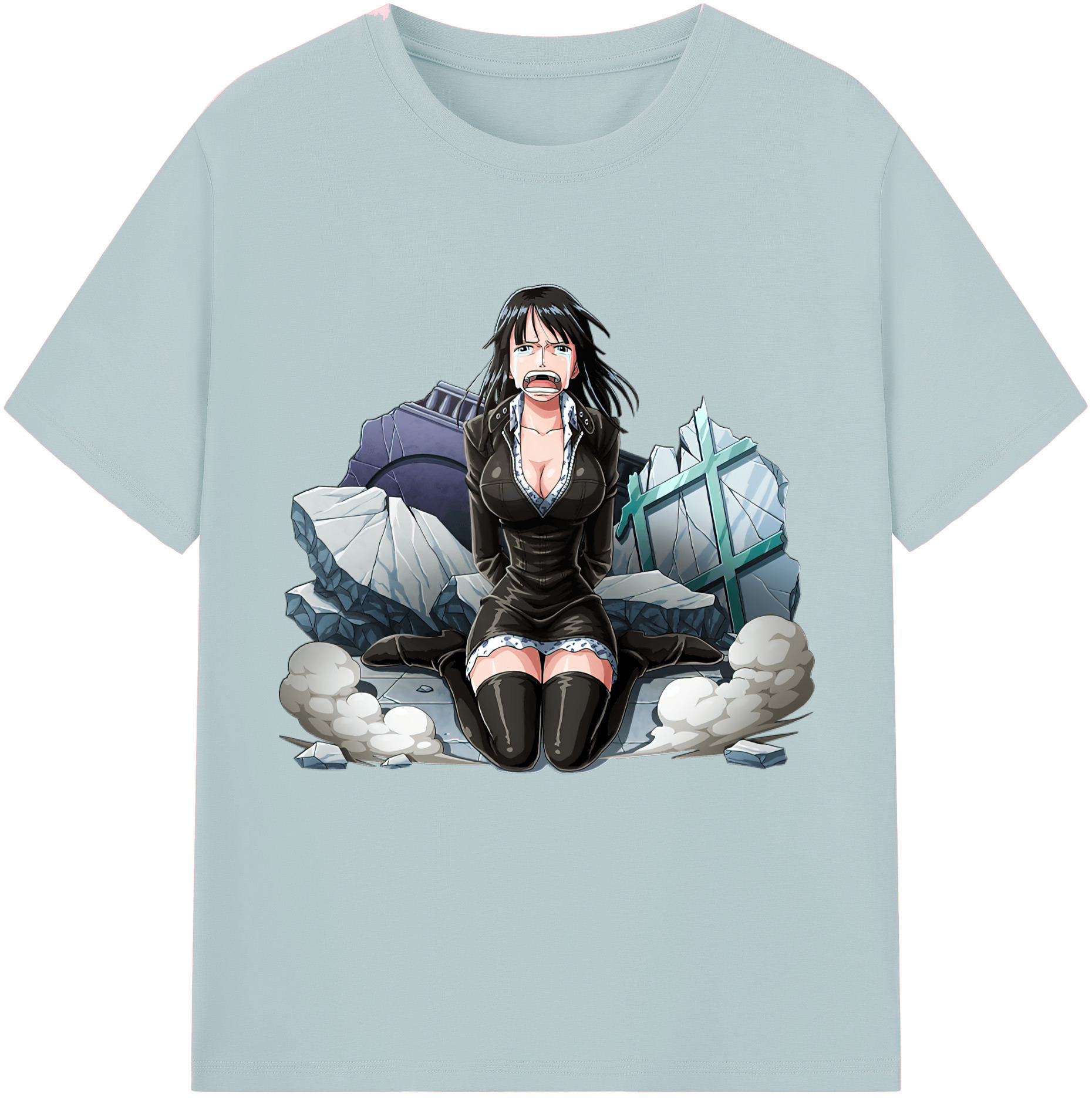 ワンピース ニコ・ロビン ONE PIECE Nico Robin 綿100％半袖Tシャツ（フロントプリント）
